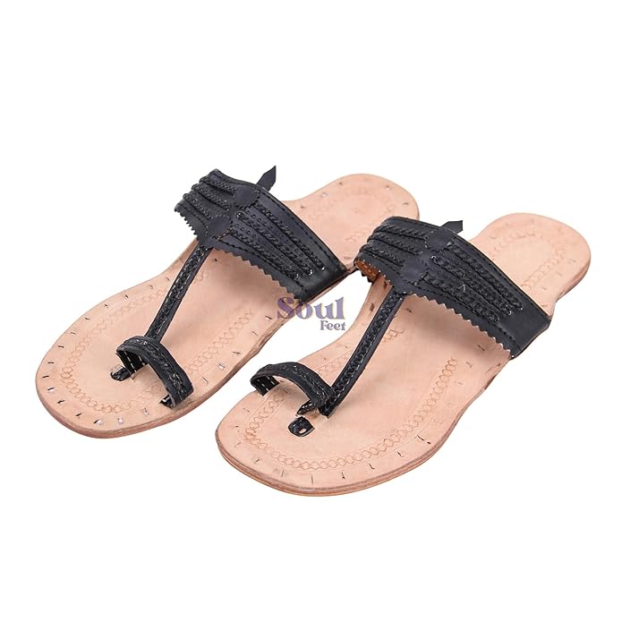 Black Chic Leather Sandals